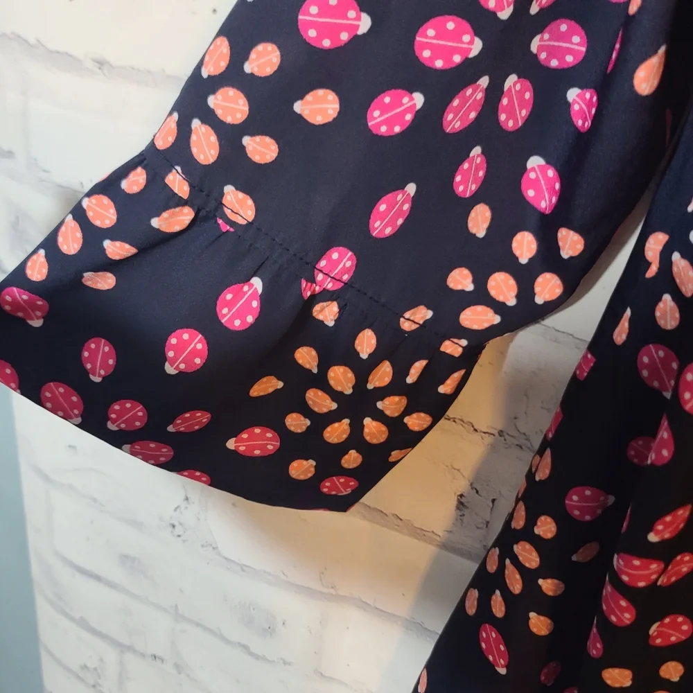 Crown & Ivy Navy Ladybug Dress Sz 18 - Picture 6 of 7